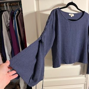 Long bell sleeve cloth&stone